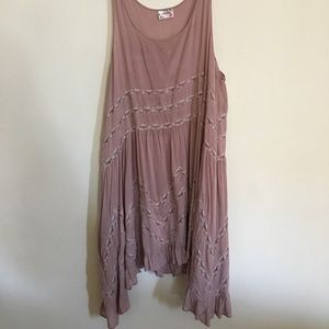Mauve Free People Trapeze Slip Dress